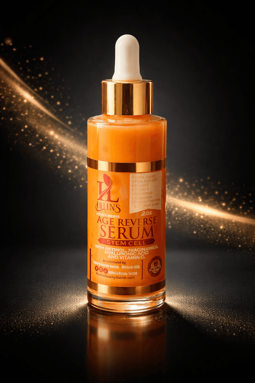 Stem Cell Age Reverse Serum organic skincare application